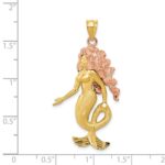 14k Two-Tone Mermaid Charm - Image 3