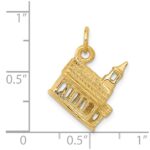 14k 3-D Church Building Charm - Image 3