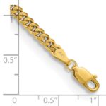 14K 8 inch 3.5mm Solid Miami Cuban Link with Lobster Clasp Bracelet - Image 4