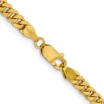 14K 4.25mm Solid Miami Cuban Link with Lobster Clasp Chain - Image 3