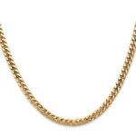 14K 4.3mm Solid Miami Cuban Link with Lobster Clasp Chain - Image 2
