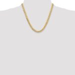 14k 8mm Solid Miami Cuban Chain - Image 4