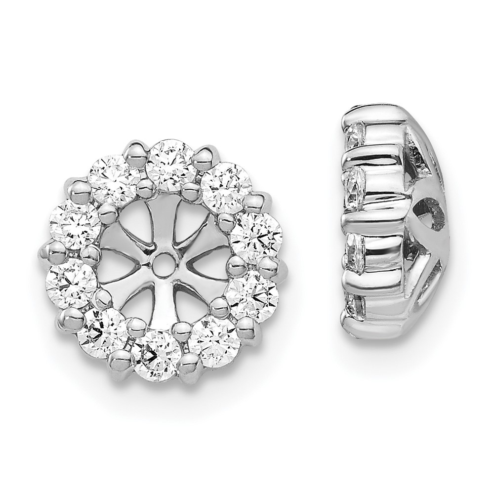 EJM5308-062-WA.jpg 14k White Gold 5/8 carat Diamond Circle Earring Jackets - Image 1