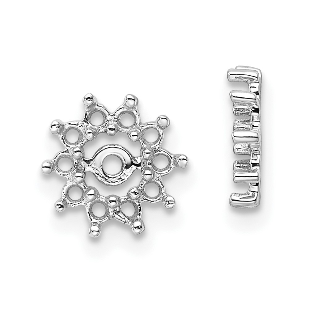 EJM5322-040-W.jpg 14k White Gold Fancy Diamond Earring Jacket Mountings - Image 1