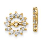 14k Fancy Diamond Earring Jacket Mountings