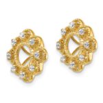 14k Fancy 1/4 carat Diamond Earring Jackets - Image 2