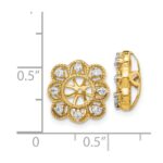 14k Fancy 1/4 carat Diamond Earring Jackets - Image 3