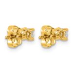 14k 1/4 carat Certified Lab Grown Diamond VS/SI+ G+ Round Complete Four Prong Heavyweight Stud Earrings - Image 4