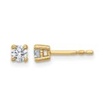 10k Round 4-Prong .33ct. Diamond Stud Earrings