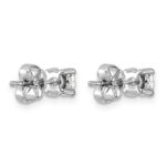 Platinum 3/4 carat Certified Lab Grown Diamond VS+ F+ Round Complete Four Prong Stud Earrings - Image 3