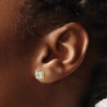 10k Round 4-Prong 1.00ct. Diamond Stud Earrings - Image 3