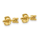 18k 1/4 carat Certified Lab Grown Diamond VS+ F+ Round Complete Four Prong Screwback Stud Earrings - Image 3