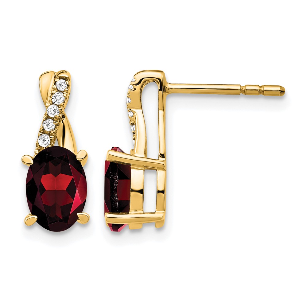 EM4235-GA-006-1YA.jpg 10k Garnet and Diamond Earrings - Image 1
