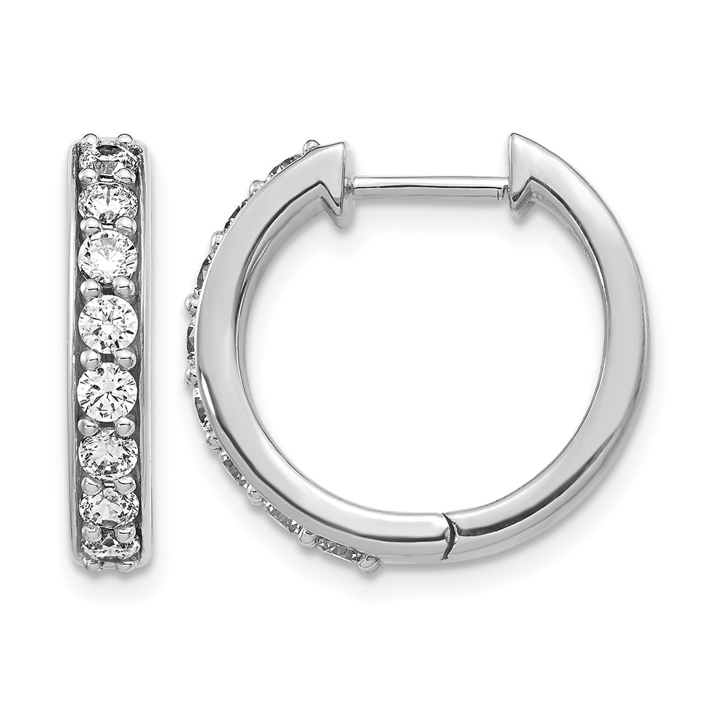 EM4264-080-1WA.jpg 10k White Gold Diamond Hinged Hoop Earrings - Image 1