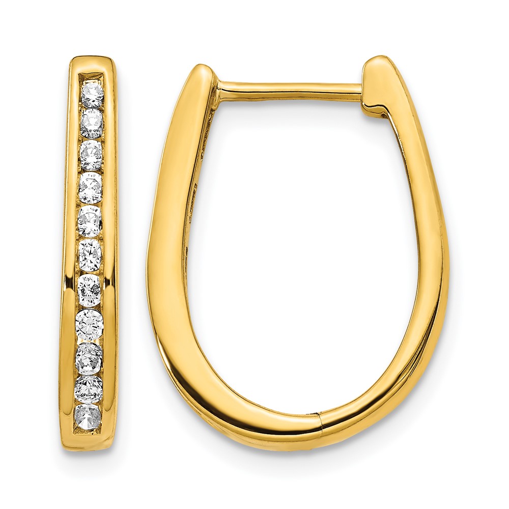 EM5369-050-1YA.jpg 10k Diamond Oval Hinged Hoop Earrings - Image 1
