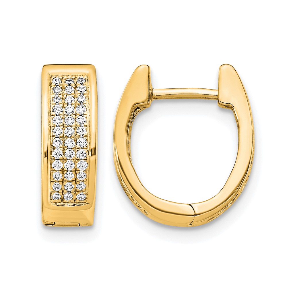 EM5378-025-YA.jpg 14k Diamond Small Hinged Oval Hoop Earrings - Image 1