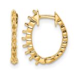 14k Diamond Hinged Hoop Earring Mountings