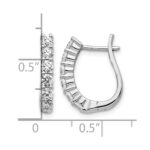 14k White Gold Hinged Hoop Earrings Mtgs Only, No dias. - Image 4