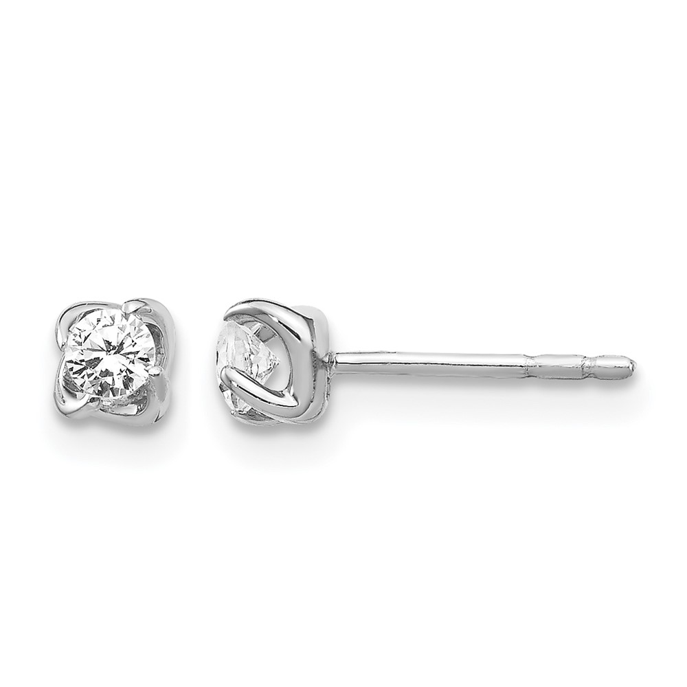 EM5446-020-WA.jpg 14k White Gold 1/5 carat Diamond Post Earrings - Image 1