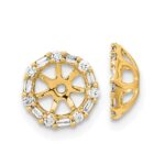 14k 1/5 carat Diamond Circle Earring Jackets