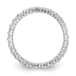 14k White Gold 1 carat Lab Grown Diamond VS/SI+ G+ Complete Size 8.5 Shared Prong Eternity Band - Image 2