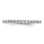 True Origin 14K White Gold 1/2 carat Lab Grown Diamond VS+ F+ Size 6.5 Complete Eternity Band - Image 3