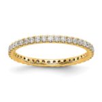 14k 1/2 carat Lab Grown Diamond VS/SI+ G+ Complete Size 5.5 Shared Prong Eternity Band