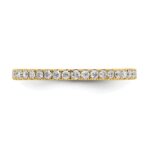 14k 1/2 carat Lab Grown Diamond VS/SI+ G+ Complete Size 9 Shared Prong Eternity Band - Image 5