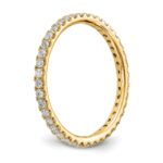 True Origin 14K Yellow Gold 1/2 carat Lab Grown Diamond VS+ F+ Size 9 Complete Eternity Band - Image 7