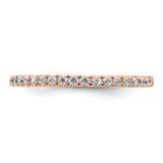 True Origin 14K Rose Gold 1/2 carat Lab Grown Diamond VS+ F+ Size 8 Complete Eternity Band - Image 3