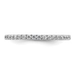 True Origin 14K White Gold 1/2 carat Lab Grown Diamond VS+ F+ Size 8 Complete Eternity Band - Image 3