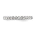 14k White Gold 1 carat Lab Grown Diamond VS/SI+ G+ Complete Size 9 Shared Prong Eternity Band - Image 5