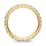 14k 1 carat Lab Grown Diamond VS/SI+ G+ Complete Size 9 Shared Prong Eternity Band - Image 2