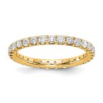 14k 1 carat Lab Grown Diamond VS/SI+ G+ Complete Size 9 Shared Prong Eternity Band