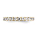 True Origin 14K Yellow Gold 1 1/2 carat Lab Grown Diamond VS+ F+ Size 5.5 Complete Eternity Band - Image 3
