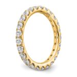 14k 1 1/2 carat Lab Grown Diamond VS/SI+ G+ Complete Size 9 Shared Prong Eternity Band - Image 6