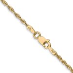 14K 1.8mm Ultra Diamond-cut Rope with Lobster Clasp Chain - Image 3