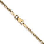 14K 2mm Ultra Diamond-cut Rope with Lobster Clasp Chain - Image 3