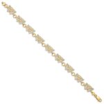14k with White Rhodium Butterfly Bracelet - Image 2