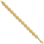 14k Scallop Shell 7.25 inch Bracelet - Image 2