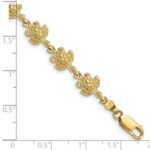 14k Polished Turtle 7 inch Bracelet - Image 3
