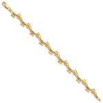 14k Polished Dolphin 7 inch Bracelet - Image 2