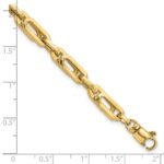 14K Polished 5.2mm Fancy Link 8 inch Bracelet - Image 3