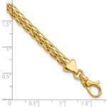 14K Polished 4.8mm Fancy Braided Link 7.5 inch Bracelet - Image 3