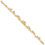 14k Polished Noahs Ark 7 inch Bracelet - Image 2