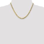 14K 4.75mm Flat Beveled Curb with Lobster Clasp Chain - Image 4