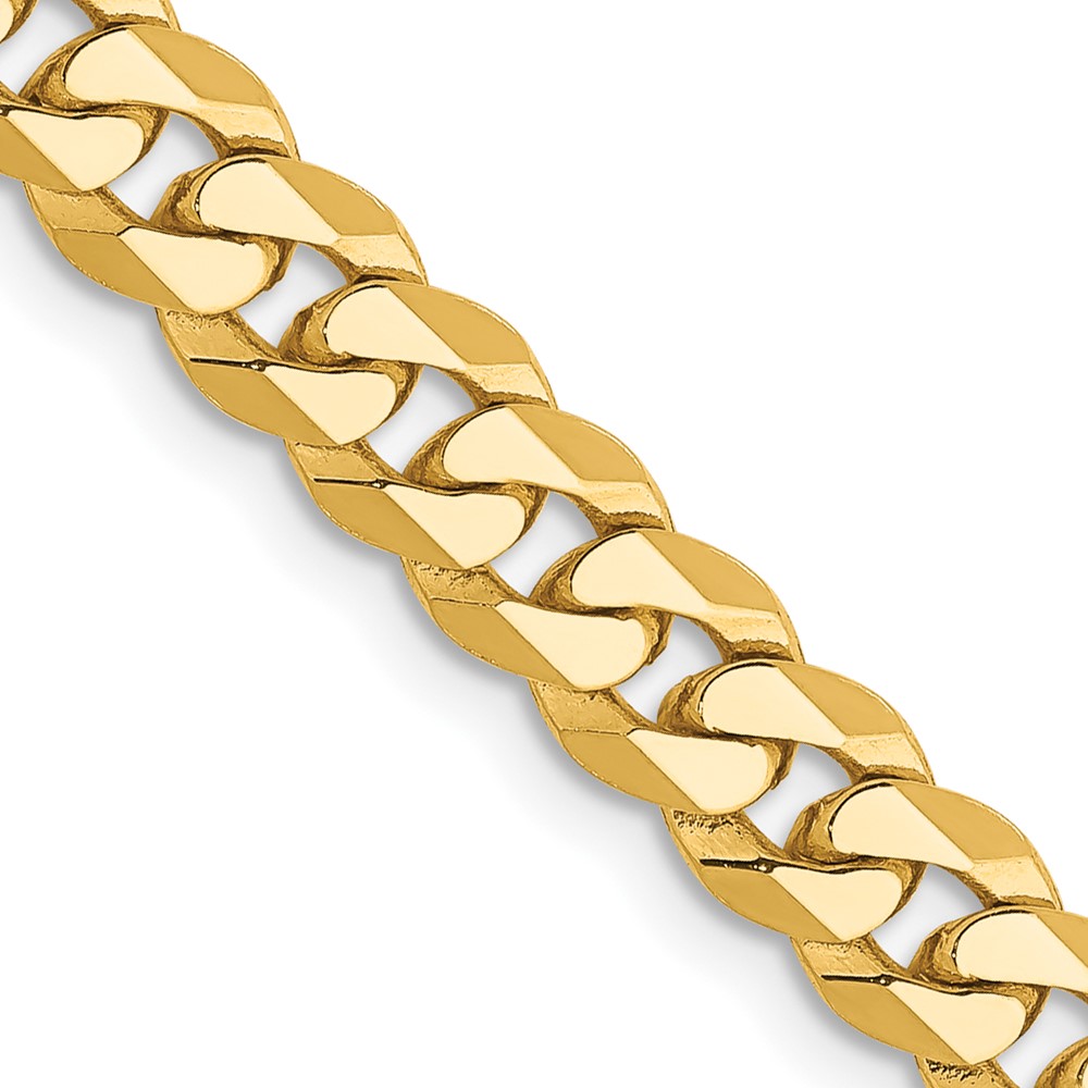 FBU140.jpg 14K 5.75mm Flat Beveled Curb with Lobster Clasp Chain - Image 1