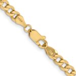14K 4.75mm Flat Figaro with Lobster Clasp Chain - Image 3