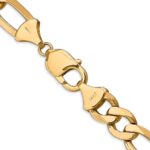 14K 10mm Flat Figaro with Lobster Clasp Chain - Image 3