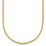14K 1mm Franco with Lobster Clasp Chain